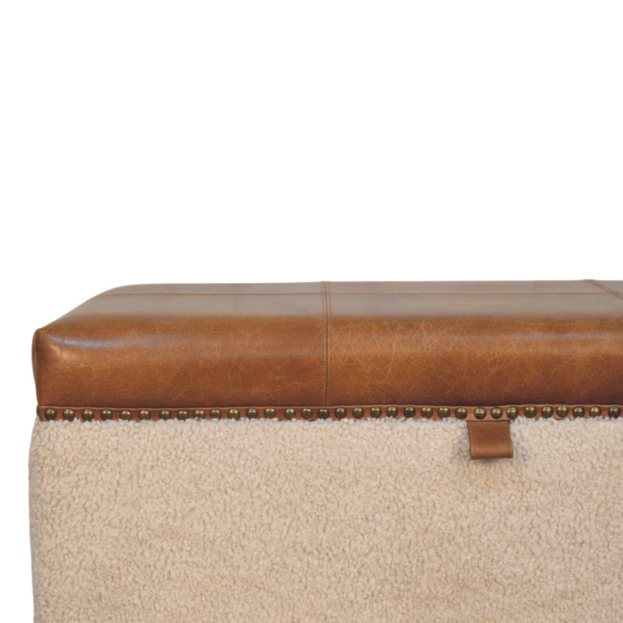 Boucle Lid- up Storage Ottoman