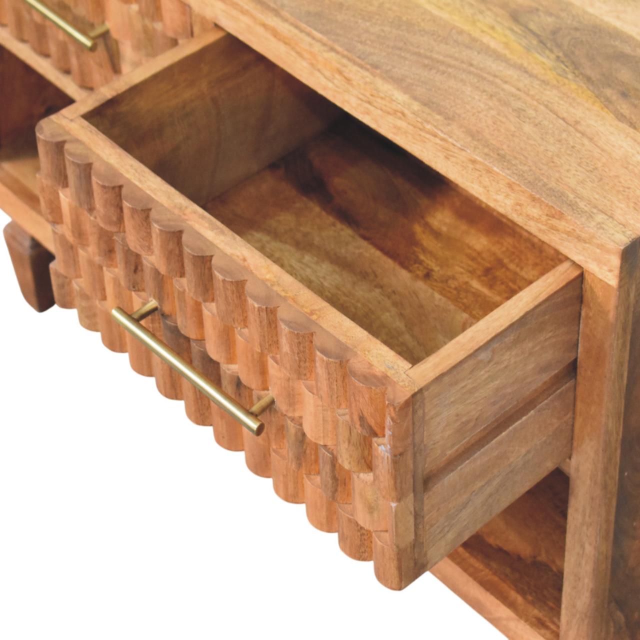 Arno Shoe Storage Unit in Golden Teak