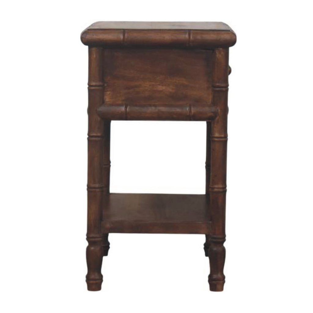 Bamboo Carved Bedside Table