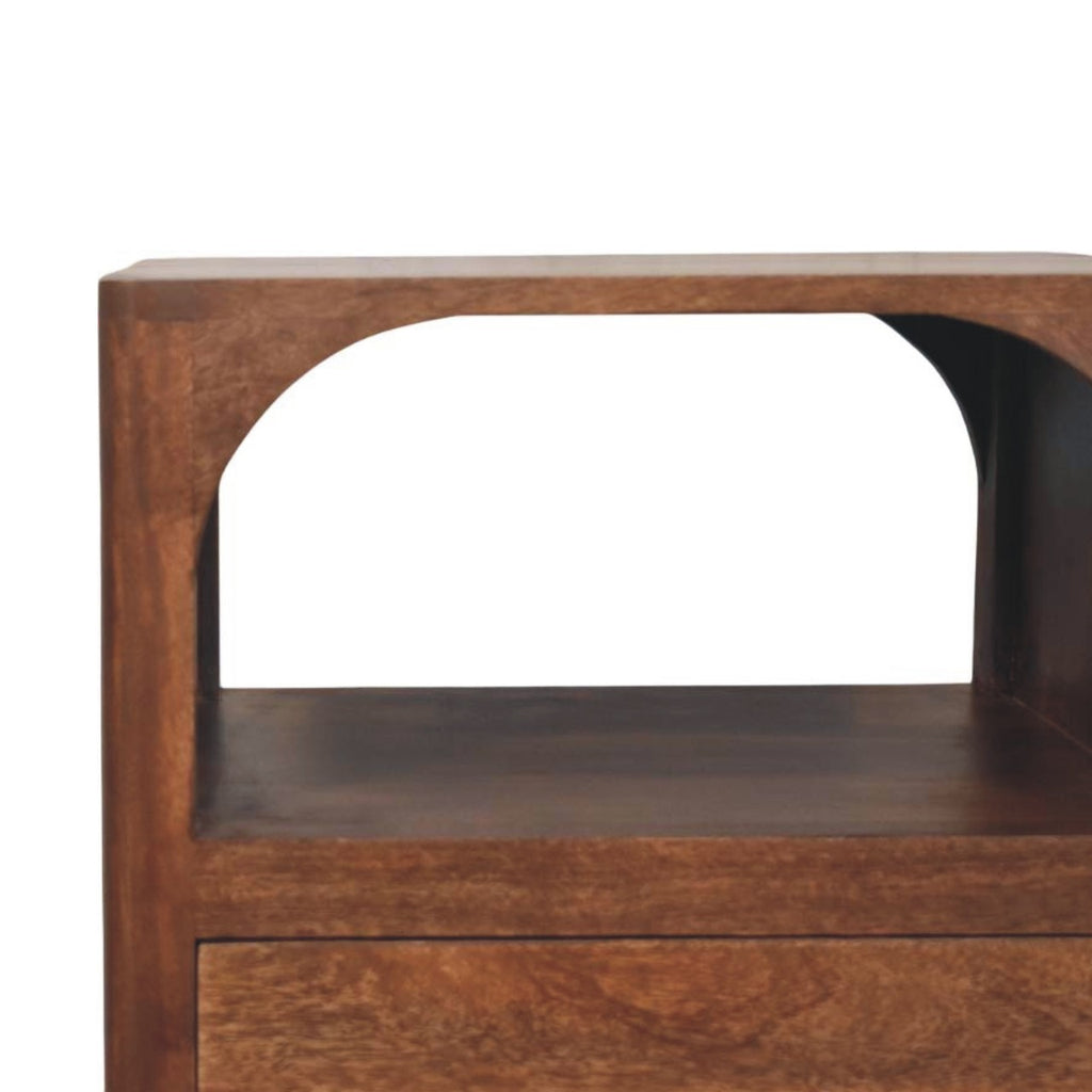 Arc-Line Bedside Table